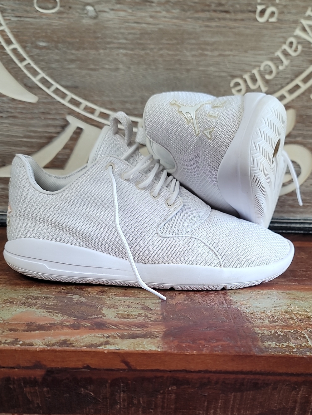 Nike Air Jordan Eclipse "Triple White" Mens 8 Good Condition, Fast Shipping